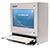 armadio industriale touch screen vista del lato destro, con cassetto aperto | PENC-450