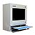 armadio industriale touch screen, vista laterale con cassetto aperto | PENC-450