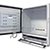 armadio industriale touch screen con sportello e cassetto aperti | PENC-450